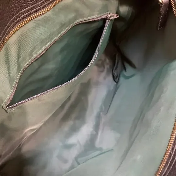 DOONEY & BOURKE Large Rare Vintage METRO Tote Black Pebbled All Weather Leather - Picture 12 of 16